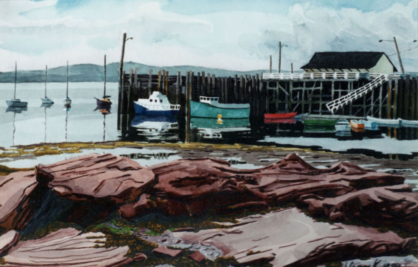 The Wharf - St. Andrews, NB - Joseph Swanek Artist