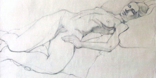 Nude Study Woman - Joseph Swanek Artist